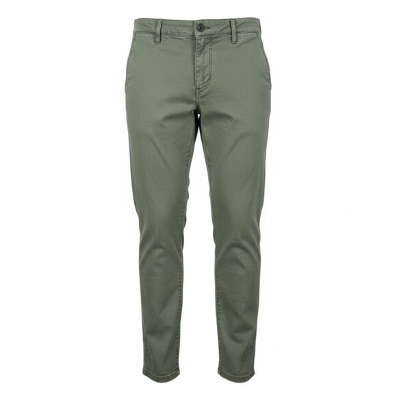 Pistola Ankle Pants Size 28 Weathered Washed Dusty Army Green Lyocell P8723S - Picture 1 of 11